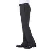 Big &amp; Tall E-CLO&trade; Tonal Plaid Dress Pant, Black / Charcoal view# 2