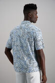 Short Sleeve Camp Shirt, BLUE view# 4
