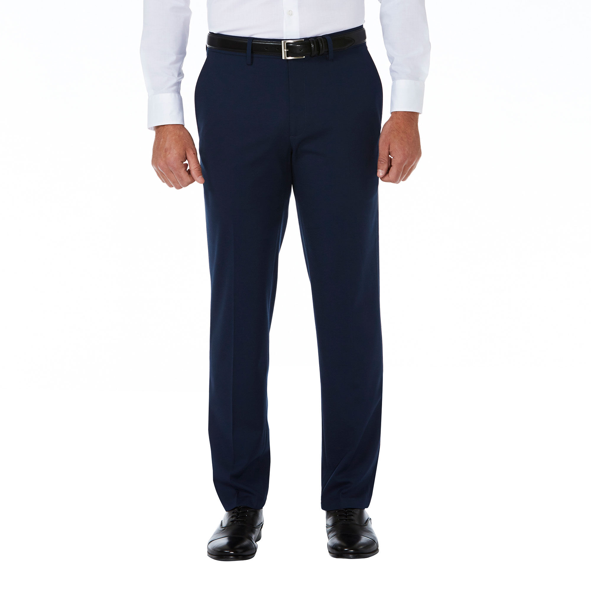 J.M. Haggar Premium Stretch Shadow Check Suit Pant Blue (HY80274 Clothing Pants) photo