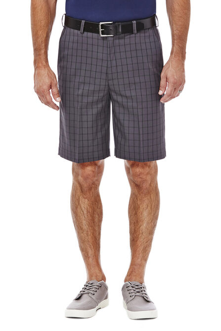 Cool 18&reg; Pro Graphic Windowpane Short, Black view# 1