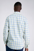 Premium Comfort Performance Cotton Dress Shirt - White and Yellow Plaid, White view# 2