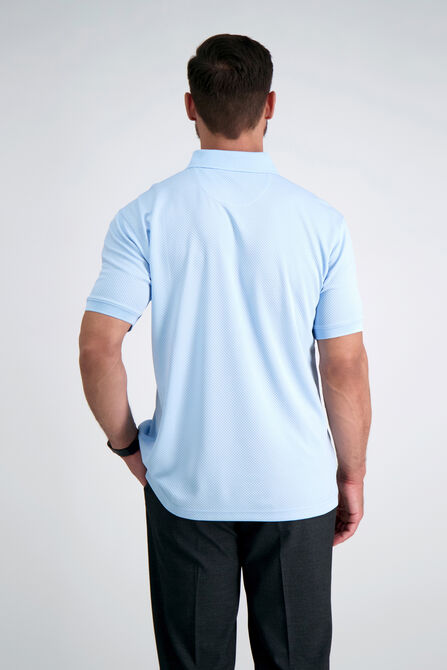 Cool 18&reg; Pro Waffle Textured Golf Polo, Cashmere Blue view# 2