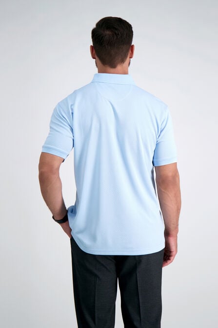 Cool 18&reg; Pro Waffle Textured Golf Polo, River Blue view# 4