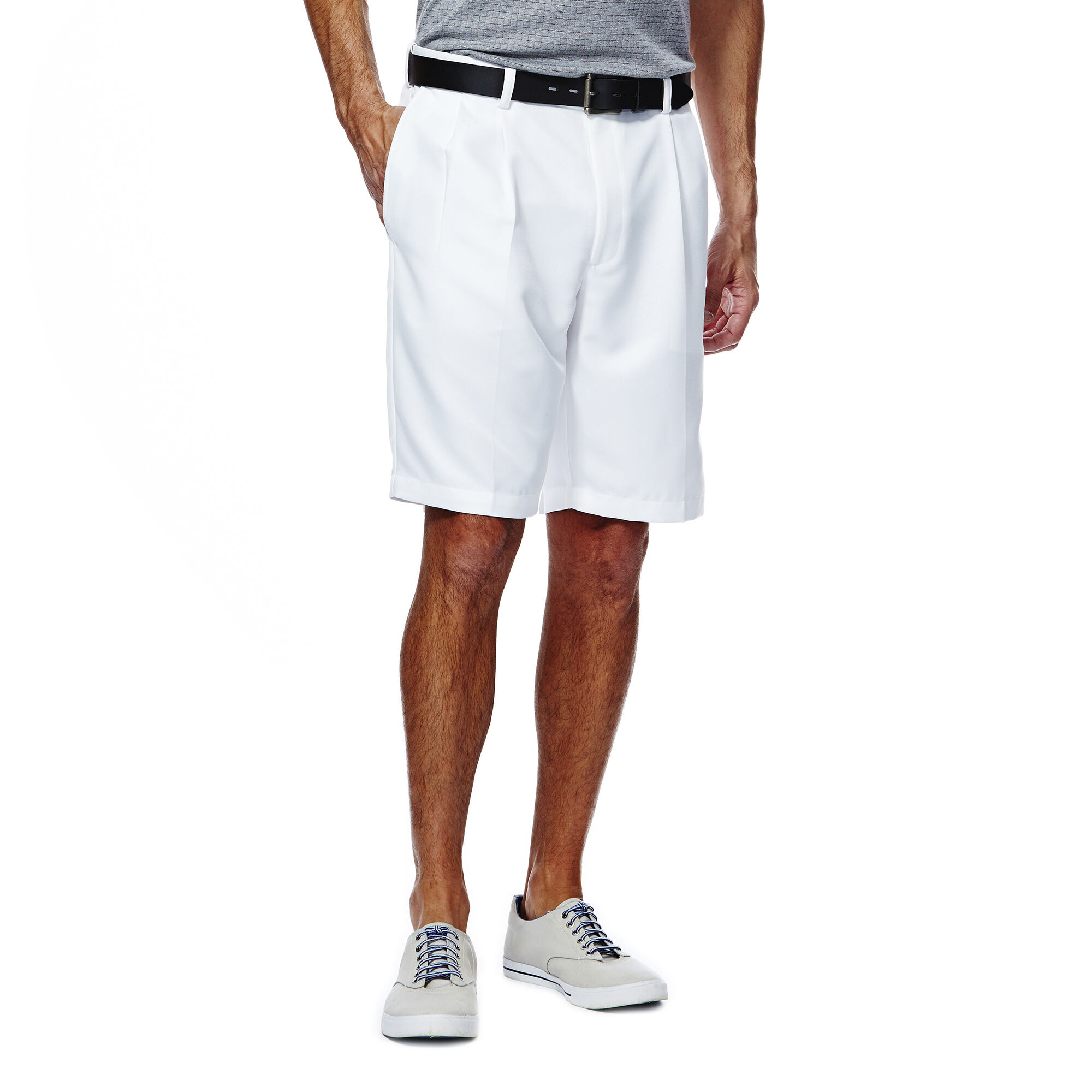 Haggar Cool 18 Shorts White (41154529487 Clothing) photo