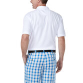 Solid Waffle Polo, Aqua Sky view# 2