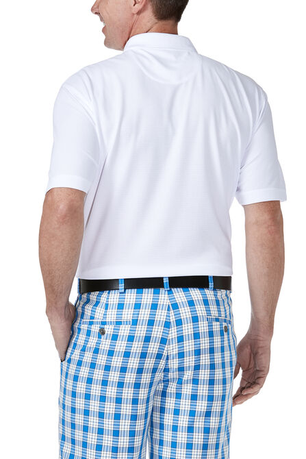 Solid Waffle Polo, White view# 2