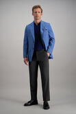 Johnny Collar Ribbed Sweater, Glacier Blue view# 3