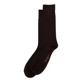 Dress Socks - Solid Ribbed, Bean view# 1