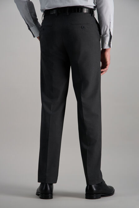 J.M. Haggar 4 Way Stretch Dress Pant, Charcoal Htr view# 4