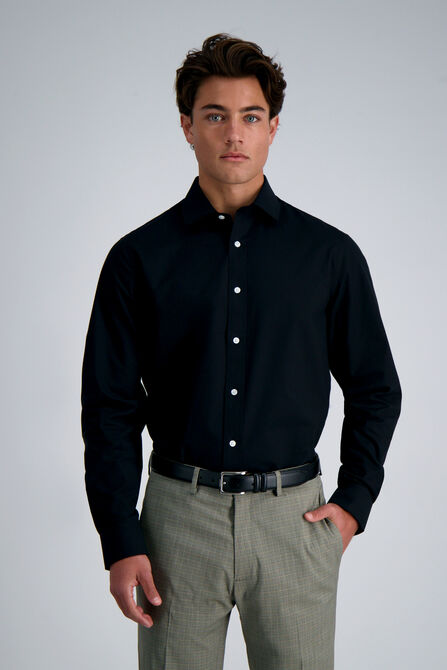 Premium Comfort Dress Shirt - Black, Black view# 1