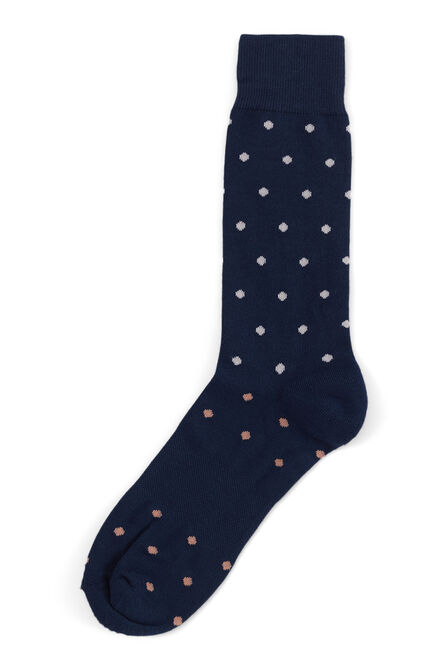 Navy Nani Dotted Socks, Navy view# 1