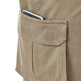 Stretch Cargo Short with Tech Pocket, Khaki view# 5