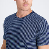 Mustang&reg; True Indigo Striped Crew Shirt, Indigo view# 3