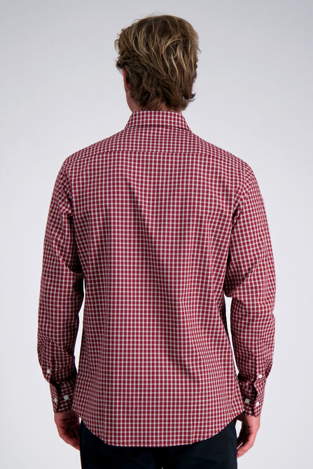 Premium Comfort Dress Shirt -  Dark Red Check, Red view# 2