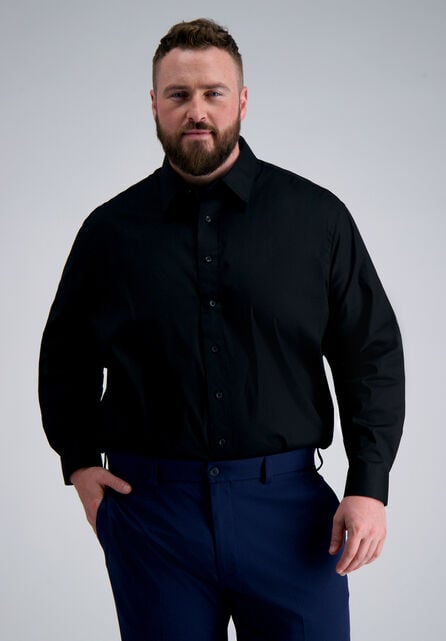 Premium Comfort Big Dress Shirt - Black, Black