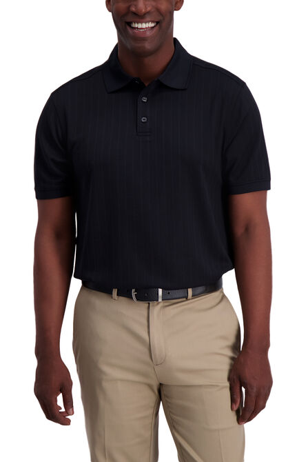 Textured Polo, Black view# 1