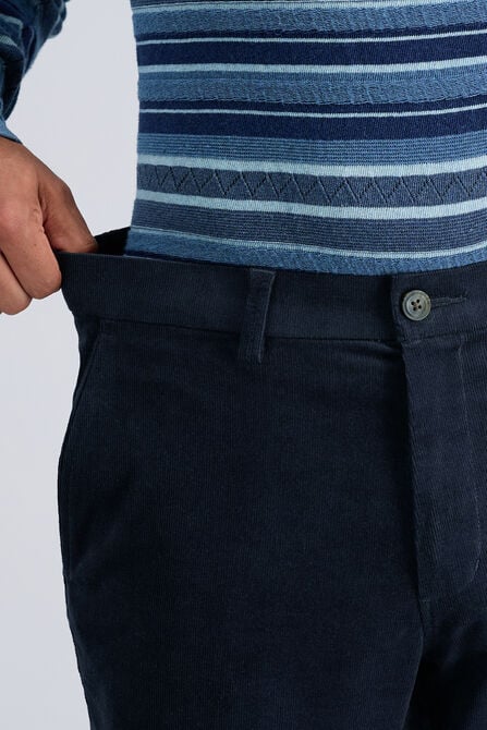 Stretch Corduroy Chino Pant, Heather Blue view# 6