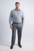 Tall Smart Wash&reg; Dress Shirt - Medium Grey Grid, Medium Grey view# 3
