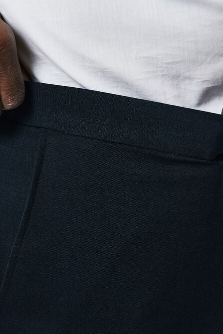Big &amp; Tall J.M. Haggar Premium Stretch Suit Pant - Flat Front, Dark Navy view# 4