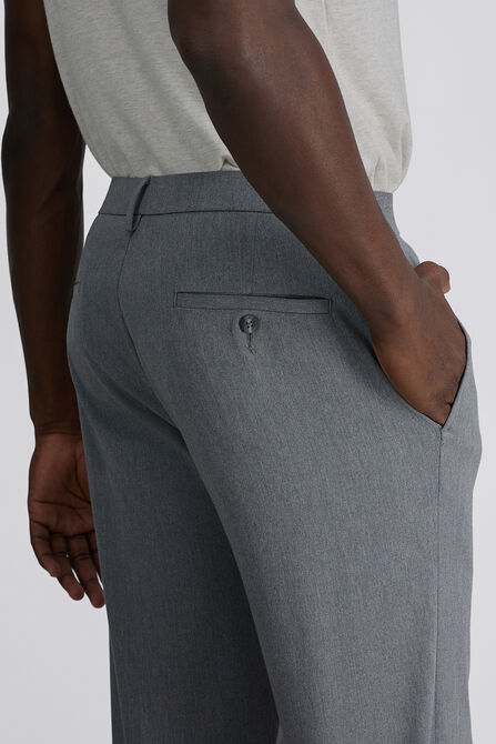 Wrinkle Free Performance Khaki Pant, Heather Grey view# 6