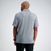 2-Color Pique Polo, Med Grey view# 2