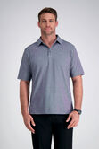 Short Sleeve Pique Polo, Med Grey view# 1