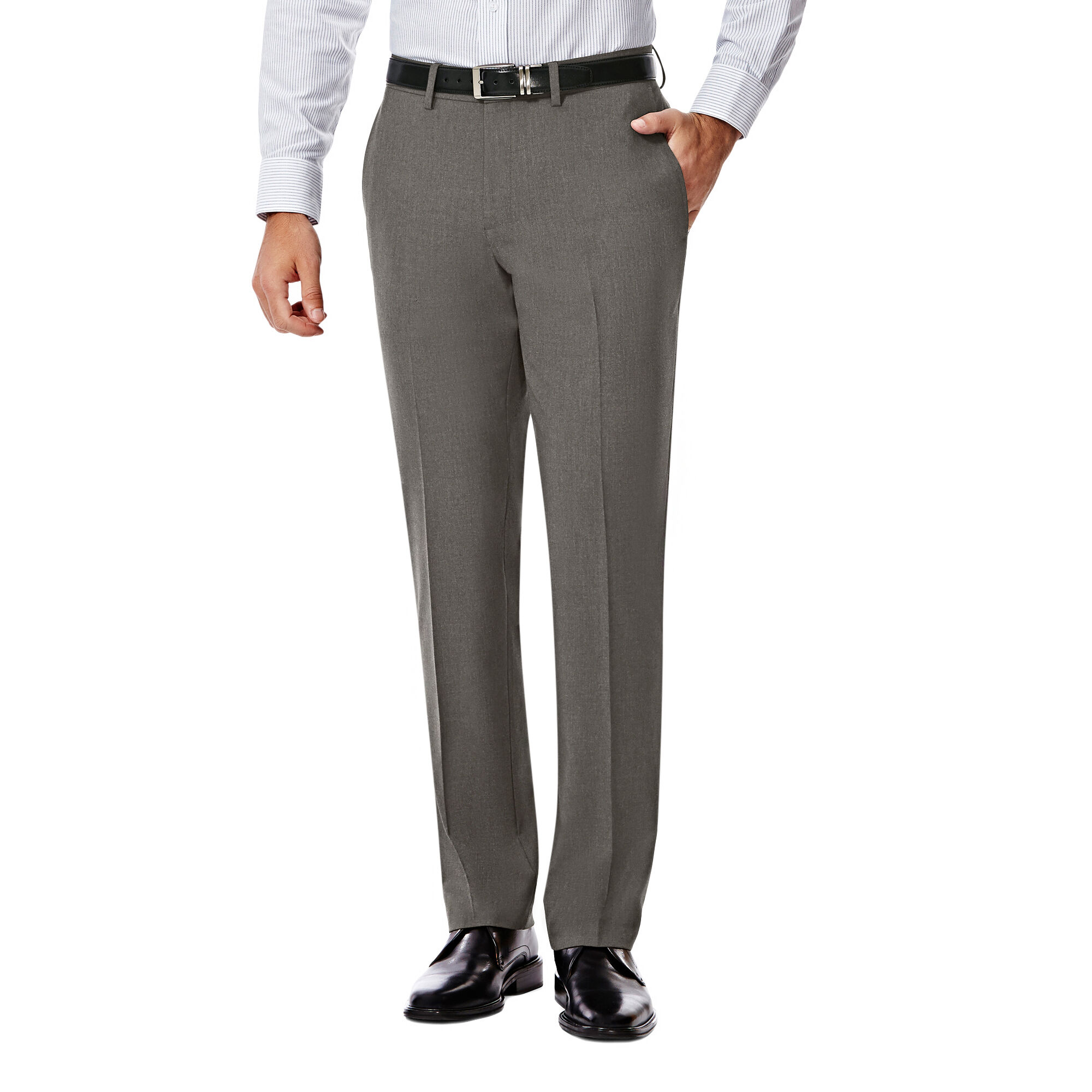 Haggar Jm Haggar Slim 4 Way Stretch Suit Pant Grey (HY70295 Clothing Pants) photo