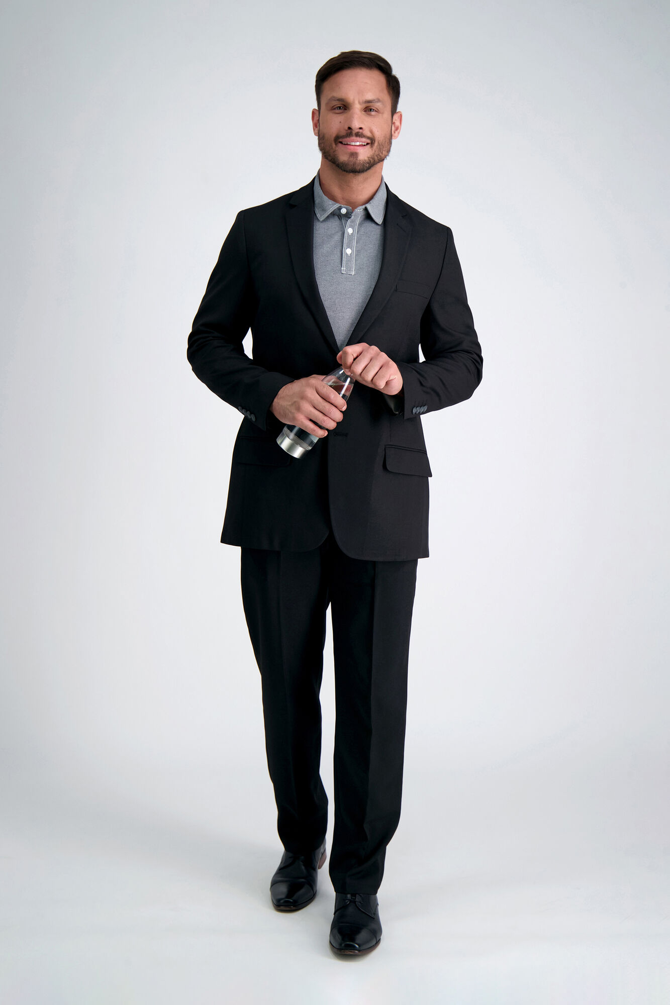 Haggar Smart Wash Repreve Suit Separate Jacket Black (HZ01000 Clothing Suits) photo