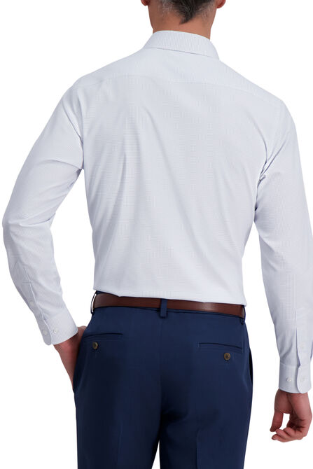 J.M. Haggar Tech Performance Dress Shirt - Check, Sky view# 2