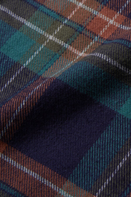Long Flannel Plaid Shirt,  view# 6