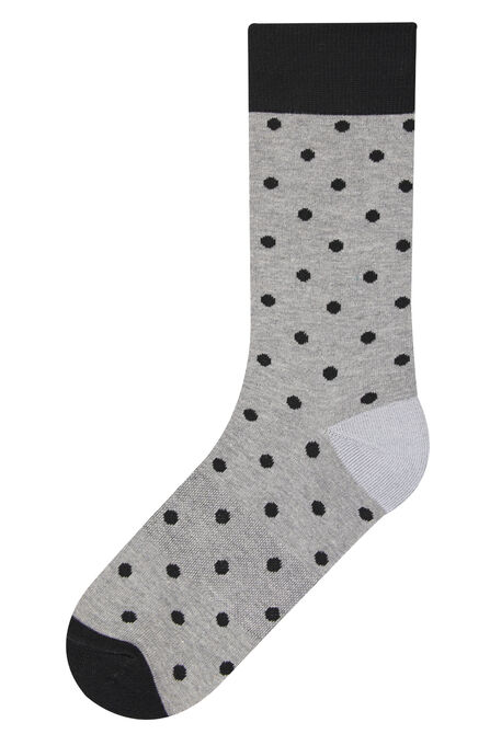 Blue Dot Socks, Graphite view# 1