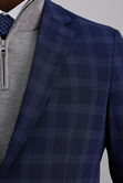 J.M. Haggar Large Check Coat, BLUE view# 2