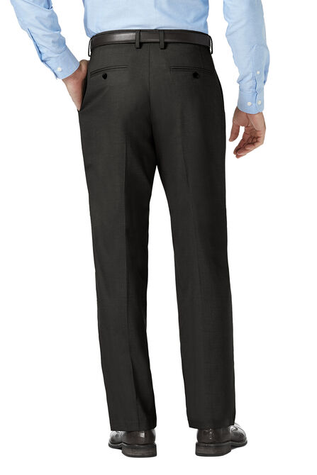 J.M. Haggar Dress Pant - Sharkskin, Chocolate view# 3