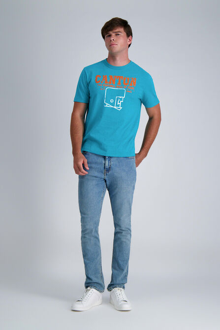 Pro Football Hall of Fame X Haggar - Canton Graphic Tee,  Aqua Splash #470 view# 6