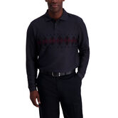 Argyle Chest Stripe Long Sleeve Polo,  view# 1