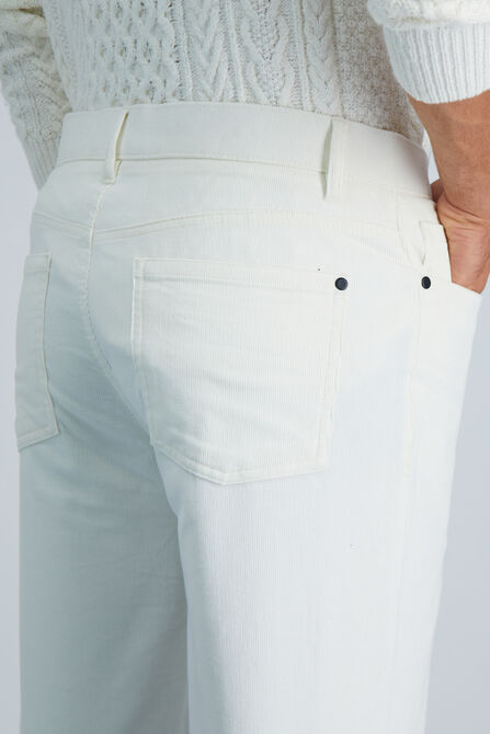 Stretch 5-Pocket Corduroy, Winter White view# 5