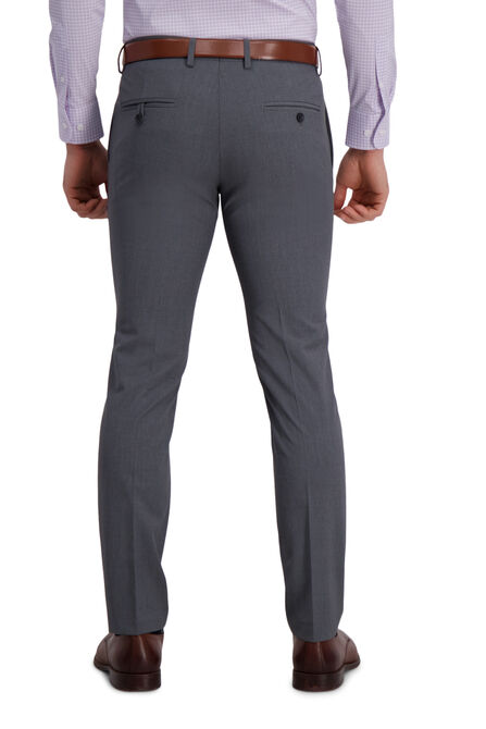 J.M. Haggar 4-Way Stretch Suit Pant - Plain Weave, Heather Grey view# 3