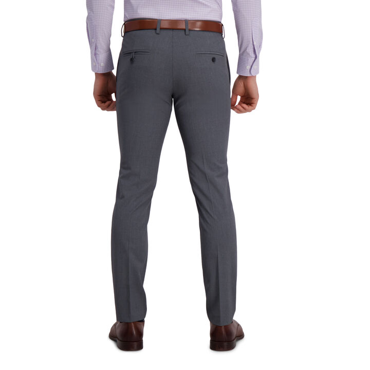 J.M. Haggar 4-Way Stretch Suit Pant - Plain Weave, Heather Grey view# 3