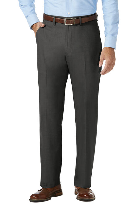 J.M. Haggar Dress Pant - Sharkskin, Chocolate view# 5