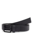 Soft Leather Stretch Belt, Black view# 1