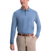 Heather Solid Knit Polo, Copen Blue view# 1
