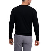 V-Neck Basic Sweater, Black view# 2