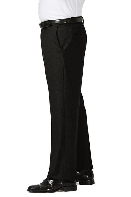Big &amp; Tall J.M. Haggar Dress Pant - Sharkskin, Black view# 2