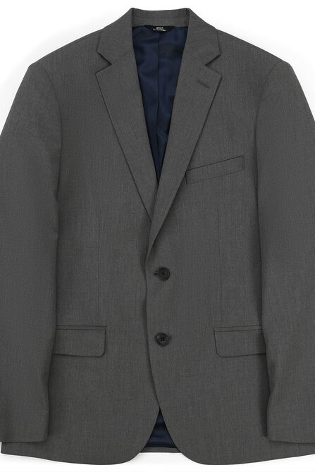 J.M. Haggar 4-Way Stretch Suit Jacket - Plain Weave, Heather Grey view# 3