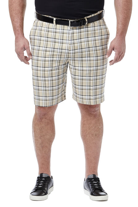 Big &amp; Tall Cool 18&reg; Pro Simple Plaid Short, Stone view# 1