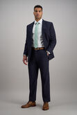 J.M. Haggar Premium Stretch Suit Pant - Flat Front, Dark Navy view# 3