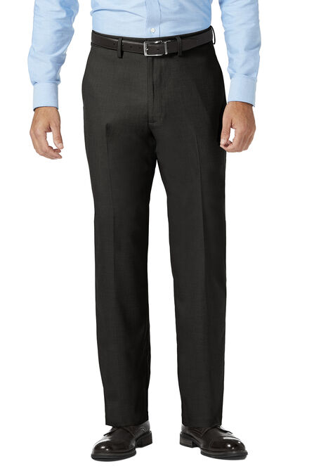 J.M. Haggar Dress Pant - Sharkskin, Chocolate view# 1