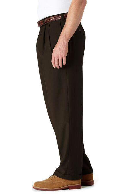 Big &amp; Tall E-CLO&trade; Stria Dress Pant, Bean view# 5