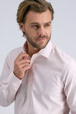 Premium Comfort Dress Shirt - Light Pink Solid, Pink view# 3