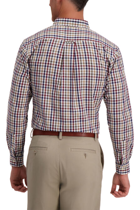 Multi Color Plaid Shirt, Deep Wine view# 2